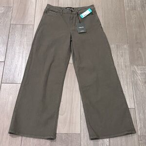 NWT Indigo Six Wide-Leg Olive Green Jean’s Size 10/30 Stitch Fix